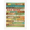 "Dog Rules" By Marla Rae; Ready to Hang Framed Print; White Frame