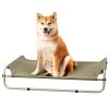 MewooFun Portable Raised Pet Bed Elevated Dog Cot with 2 Rod Design Cat Beds