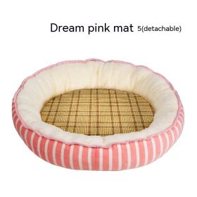 Four Seasons Universal Cat Nest For Deep Sleep (Option: Dream Pink Summer Mat-S)