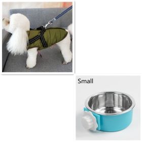 Waterproof Dog Clothes Winter Dog Coat With Harness Warm Pet Clothing Big Dog Jacket Chihuahua Labrador Coat Costume (Option: Army Green-XS)