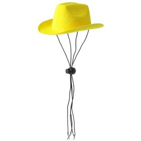 Western Cowboy Style Dogs And Cats Cowboy Pet Hat (Color: yellow)