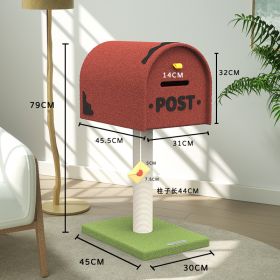 Mailbox Cat Climbing Frame Sisal Column Cat Toy Cat Nest Integrated Double Door Cat Scratch Trees Pet Supplies (Option: Mailbox)