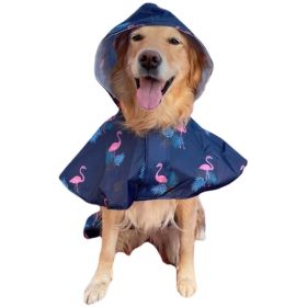 Waterproof Cape for Large and Small Dogs Windproof Raincoat Poncho for Pets (Type: FlamingoL)