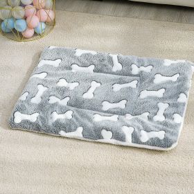 1pc Pet Bed Mat; Thickened Cat And Dog Sleeping Pad; Warm Double-sided Blanket Kennel (size: S)