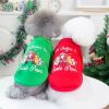 Christmas Pet Hoodie With Santa Claus Pattern For Dog & Cat; Festive Dog Hoodie; Warm Cat Sweater