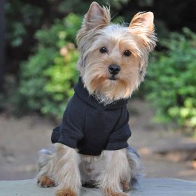 Flex-Fit Dog Hoodie - Black (size: X-Small)