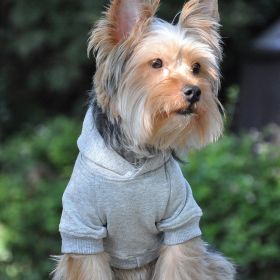 Flex-Fit Dog Hoodie - Gray (size: X-Small)