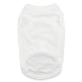 Cotton Dog Tank - White (size: 3X-Large)