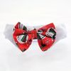 White Collar Bow Tie Set with 4 Interchangeable Bows