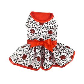 Holiday Dog Harness Dress - Holly (size: X-Large)