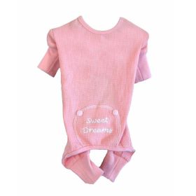 Sweet Dreams Thermal Dog Pajamas - Pink (size: 2X-Large)