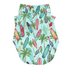 Hawaiian Camp Shirt - Surfboards and Palms (size: XX-Small)