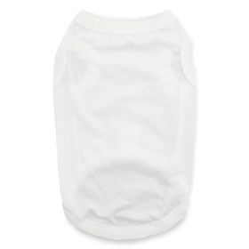 Cotton Dog Tank - White (size: large)