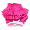 Ruffled Solid Pink Dog Panties