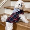 Weekender Dog Sweatshirt Hoodie - Red & Black Plaid Flannel