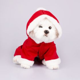 Dog Clothes Santa Claus Pet Four-legged Romper (Option: Christmas Style-XL)