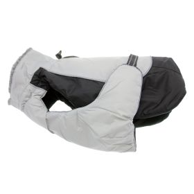 Alpine All-Weather Dog Coat - Black and Gray (size: small)