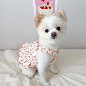 Dog Pet Clothes Summer Halter Skirt (Option: Pink-S)