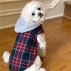 Weekender Dog Sweatshirt Hoodie - Red & Black Plaid Flannel