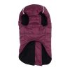 Zip-up Dog Puffer Vest - Burgundy